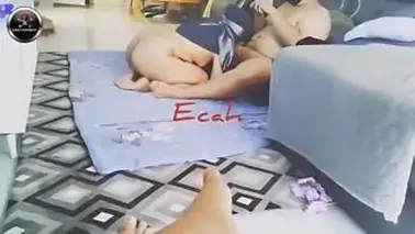 Tante Jilbab Biru Matanya Ditutup Dientot Sampe Becek